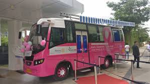 Kerala Math Launches Pink Bus For Breast Cancer Detection,